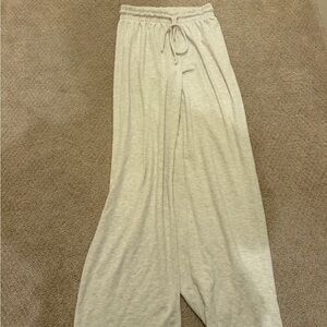 Aritzia Light Gray Track Pants